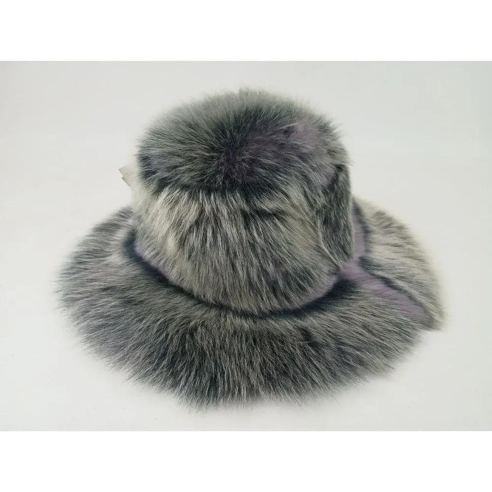 Acne Studios Lilac Purple Fur Shearling Bucket Hat Size S/M - Picture 5 of 9